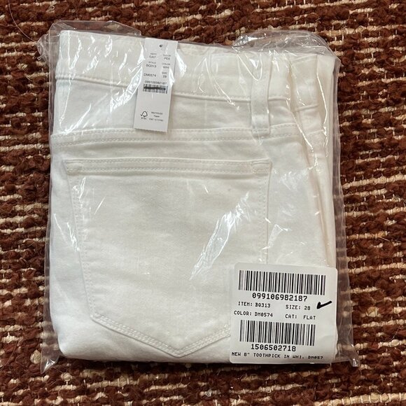 J. Crew 8" toothpick jean in white wash BQ313 28 - Picture 5 of 5